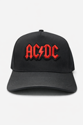 AC⚡DC Classic Rock Snapback – Black & Red Embroidered Cap