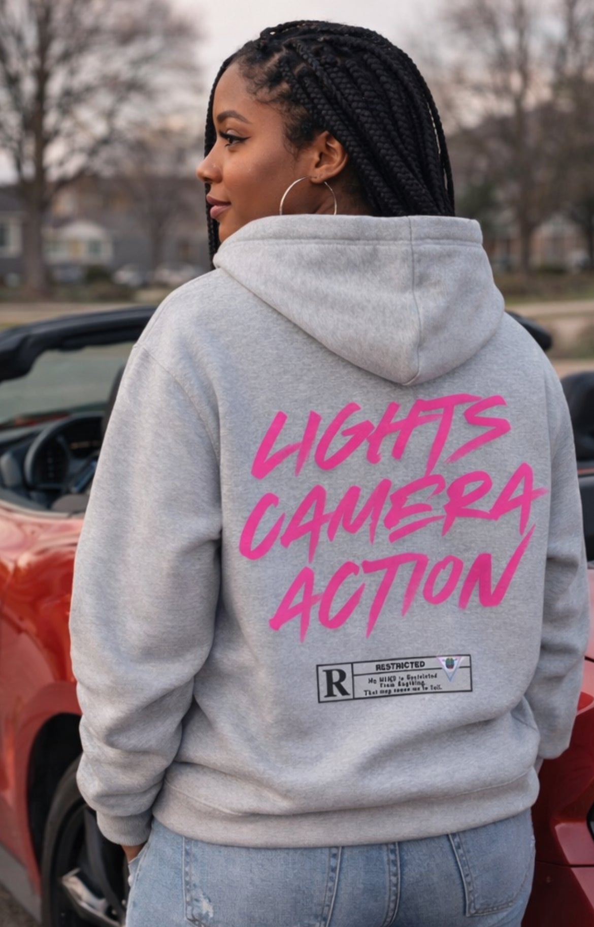 Show Time Hoodie – Lights. Camera. Action. Edition