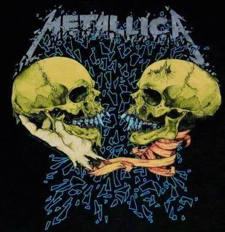 Metallica Skull Clash Graphic T-Shirt – Vintage Rock Band Tee (Black)