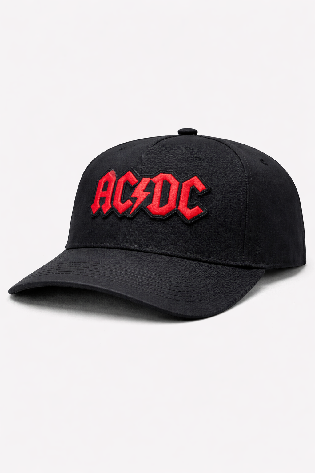 AC⚡DC Classic Rock Snapback – Black & Red Embroidered Cap